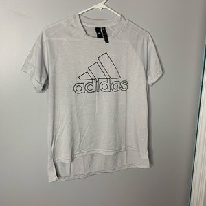 Adidas light gray logo shirt